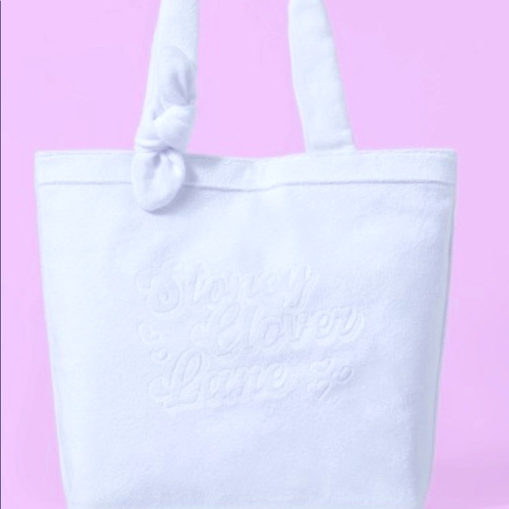 Stoney clover lane x Target white terry cloth Tate bag